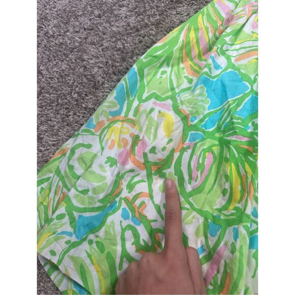 Lilly Pulitzer Strapless Richelle Mini Dress Elephant Ear Corset Top Tie Back 00 - Picture 8 of 13